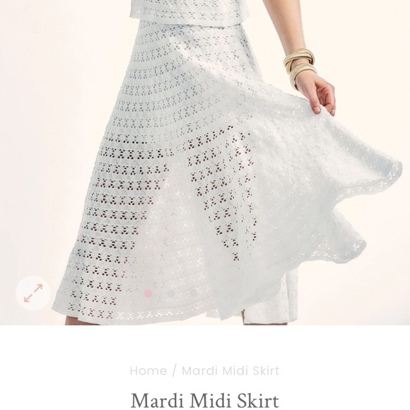 LoveShackFancy Dresses & Skirts - NWT LoveShackFancy Mardi Midi Skirt